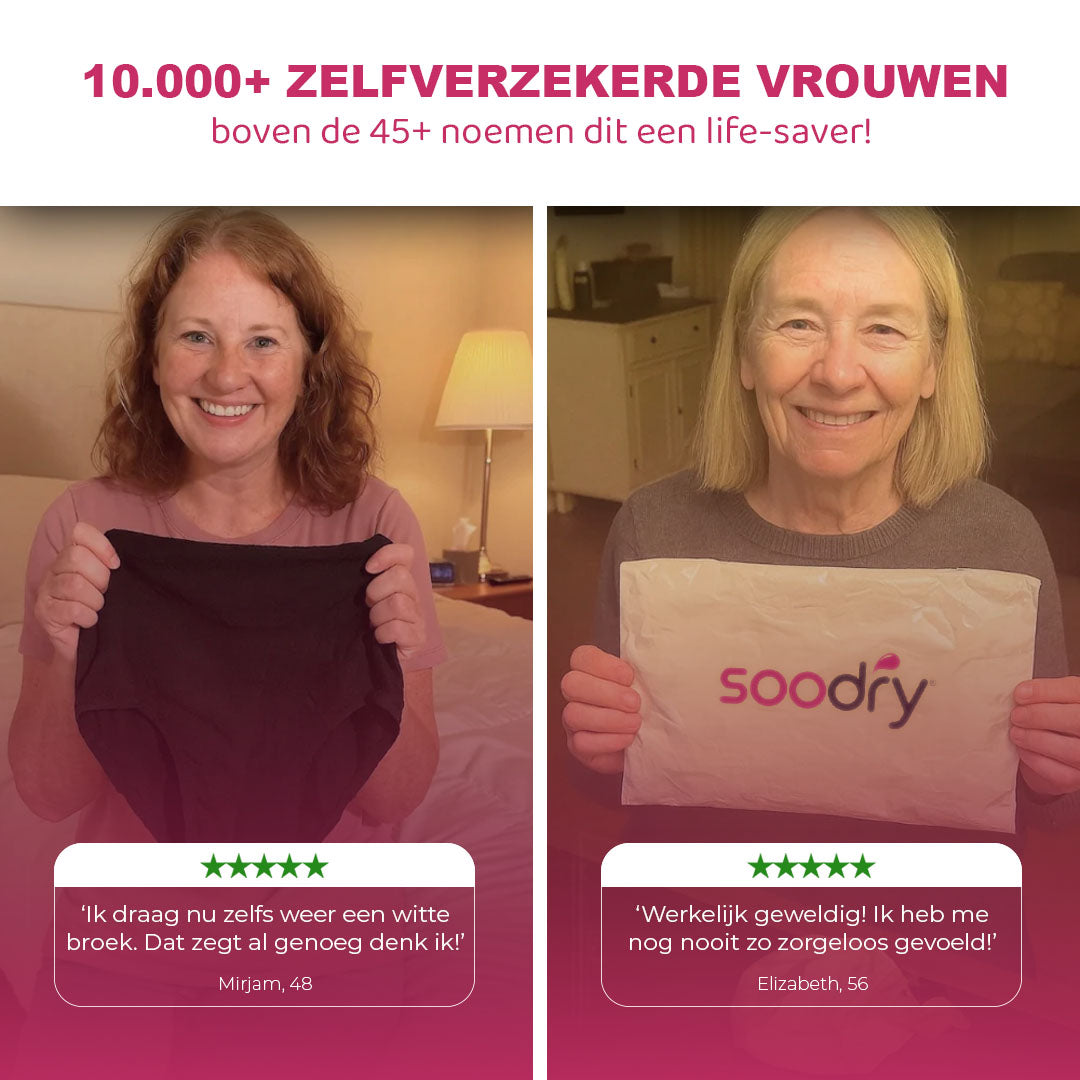 Soodry® Lekvrij Highwaist Ondergoed